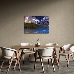 A tó és a hegyek képe (70x50 cm)