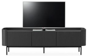 Fekete TV-állvány 180x55x40 cm Willa – MOME