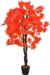vidaXL piros, cserepes műjuharfa 120 cm