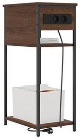 Éjjeliszekrény barna tölgy 41 x 28 x 76 cm Faanyag