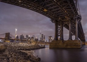 Poszter 70x50cm Manhattan híd és New York panoráma 2, Assaf Frank