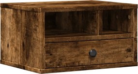 vidaXL füstös tölgy színű szerelt fa nyomtatóállvány 40 x 32 x 22,5 cm