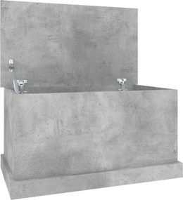 vidaXL betonszürke szerelt fa tárolóláda 70x40x38 cm