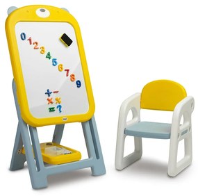 Gyermektábla székkel TED Toyz yellow