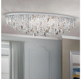Orion - Kristály mennyezeti lámpa CRYSTALRIVER 21xG9/40W/230V fényezett króm