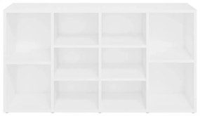 fehér szerelt fa cipőtároló pad 103 x 30 x 54,5 cm