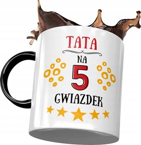 Fekete Bögre Apák Napjára Ajándék Nyomtatott Fotóval