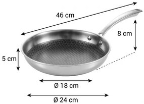 Tescoma SteelCRAFT serpenyő, 24 cm