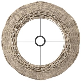 barna fonott lámpaernyő Ø45 x 28 cm