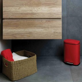 Piros acél pedálos szemetes 5 l Akira – Spirella