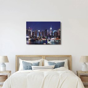 Kép - New York-i felhőkarcolók megvilágítva (90x60 cm)