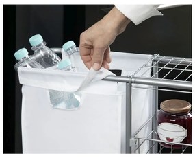 Slim univerzális gurulós polc kosárral, 28 l - Wenko