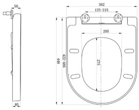 Sapho - LISA SoftClose WC ülőke, fehér