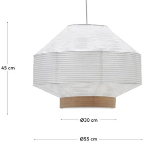 Fehér lámpabúra ø 55 cm Hila – Kave Home