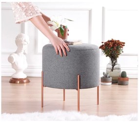 Szürke puff Copper – Artie