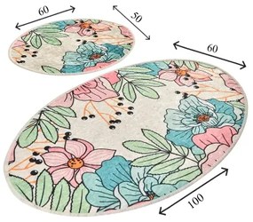 KÉSZLET 2x SPRING fürdőszobai szőnyeg 60x100 cm, színes