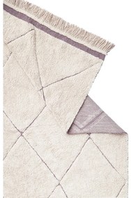 Krémszínű mosható kézi szövésű pamut szőnyeg 140x200 cm Bereber – Lorena Canals