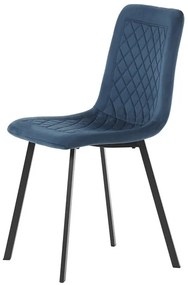 Kék Bársony Étkezőszék. DCL-973 BLUE4