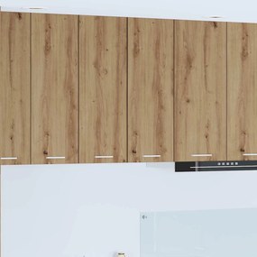 Függő szekrény Riga Artisan tölgy és fehér 30 x 31 x 80 cm