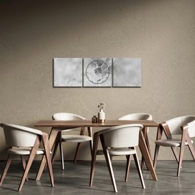 Kép - Bagoly a mezőn (órával) (90x30 cm)