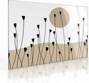 Üveg kép - Grafikus rét N⁰2 (70x50 cm)