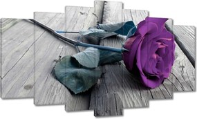 Vászonkép 140x80 Lila rózsa Padló