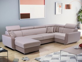 Sarokkanapé Istar U (bézs + világosbarna) (J). 630091