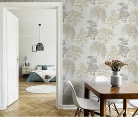 Arthouse Signature 1 Oriental Garden barna-fehér fa mintás papír tapéta – 909605