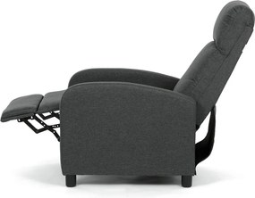 Polohovací křeslo, šedá, látka, TV-W3397 GREY2