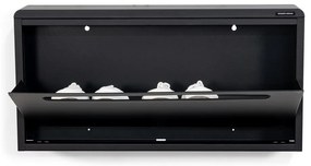 Fekete fém billenő ajtós függő cipőtartó Mario – Spinder Design