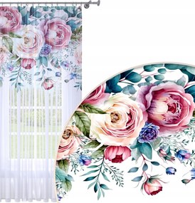 Függöny Kész 140x240 Fátyol Festett Béka Mintás 201