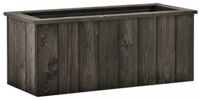 sötétszürke tömör fenyőfa magaságyás 74 x 32 x 30 cm