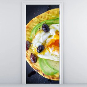 Fotótapéta ajtóra - Egészséges palacsinta (95x205cm)