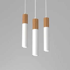 Csillár zsinóron CASSA 3xGU10/8W/230V fehér