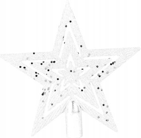 Karácsonyfadísz Csillag Fehér