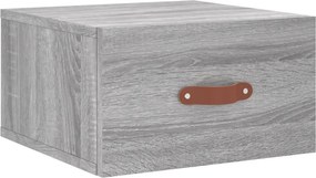 vidaXL szürke sonoma falra szerelhető éjjeliszekrény 35x35x20 cm