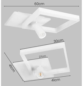LED mennyezeti lámpa LED/38W/230V + 1xGU10/30W fehér
