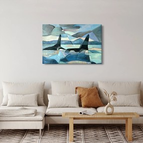 Kép - Orcas (90x60 cm)