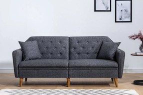 Design ágyazható kanapé Kaloni 202 cm sötétszürke