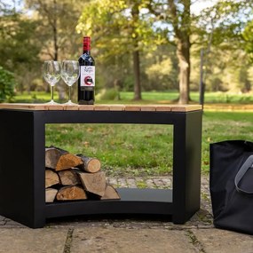 Fekete kerti pad Curved – Esschert Design