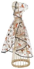 Átlátszó gyerek poncsó, erdei állatok mintával