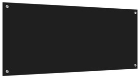 Konyhai Csempe Fekete 120x50x0.6 cm Edzett Üveg