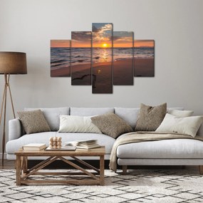 Egy szív képe a homokban (150x105 cm)