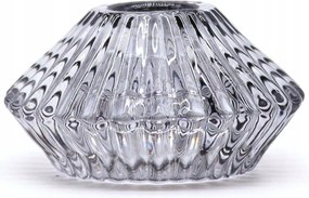 Kétoldalas üveg gyertyatartó rituális asztali gyertyákhoz Tealight