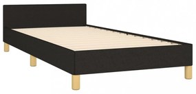 sötéts szövet ágykeret fejtámlával 80 x 200 cm