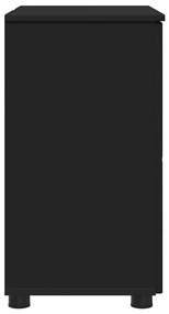 Fürdőszoba Székény polcokkal Fekete 61 x 35 x 64 cm Faanyag