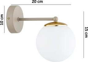 BRILAGI - Fali lámpa MILO ECRU 1xE27/60W/230V bézs/arany