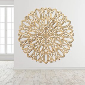 Fából készült mandala a falon táncoló virág | ORPEROF