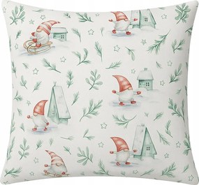 Karácsonyi pamut párnahuzat 50x60 jáspis mintás Lengyel Prémium minőség