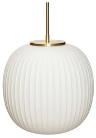 Fehér függőlámpa üveg búrával ø 32 cm Serene – Hübsch